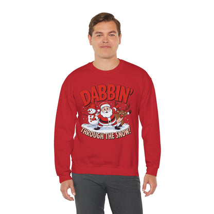 Dabbin' Through The Snow Christmas Sweatshirt