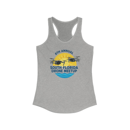 6th Annual South Florida Drone Meetup Women's Ideal Racerback Tank