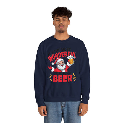 It's The Most Wonderful Time for a Beer Christmas Sweatshirt
