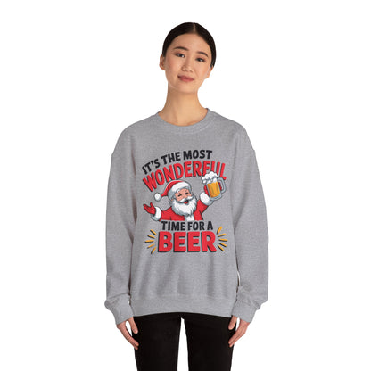 It's The Most Wonderful Time for a Beer Christmas Sweatshirt