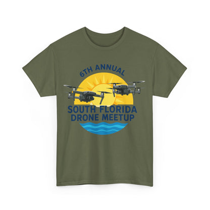 6th Annual South Florida Drone Meetup Unisex Heavy Cotton Tee