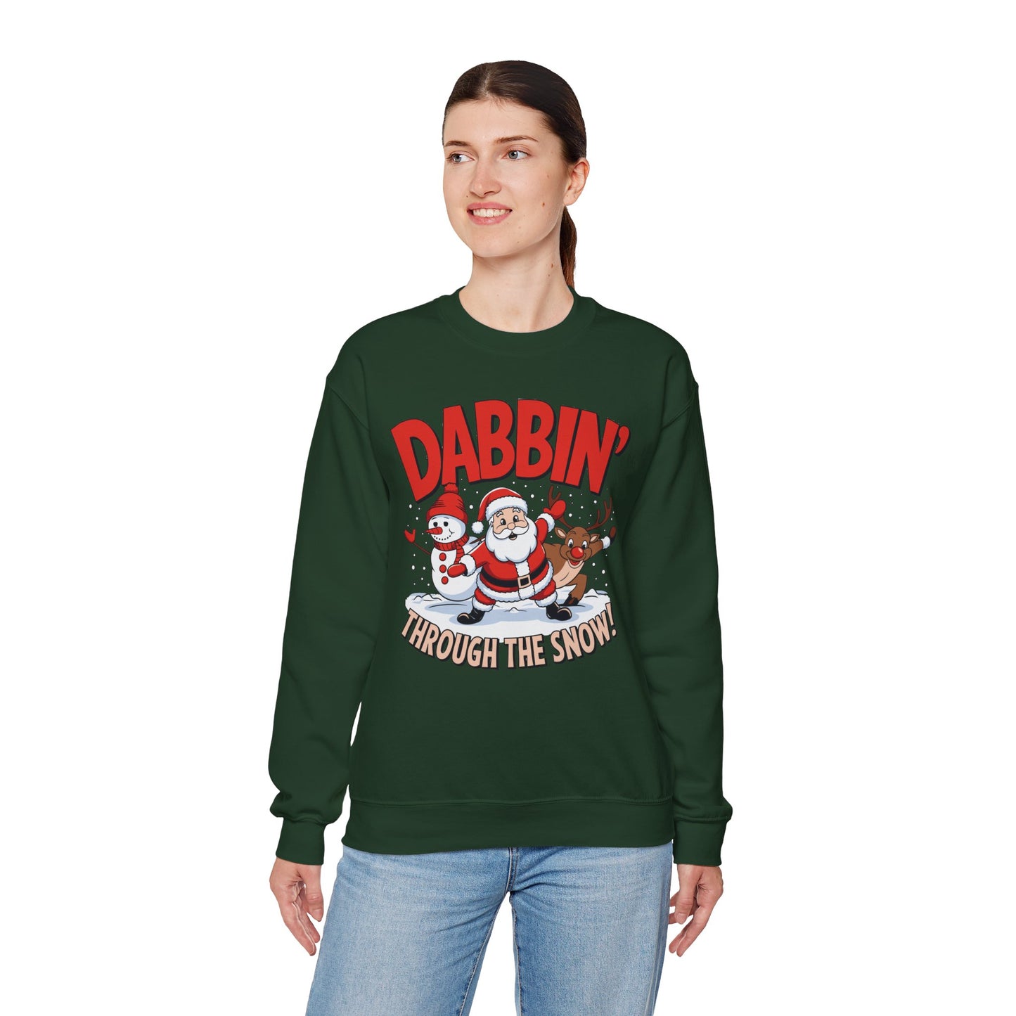 Dabbin' Through The Snow Christmas Sweatshirt