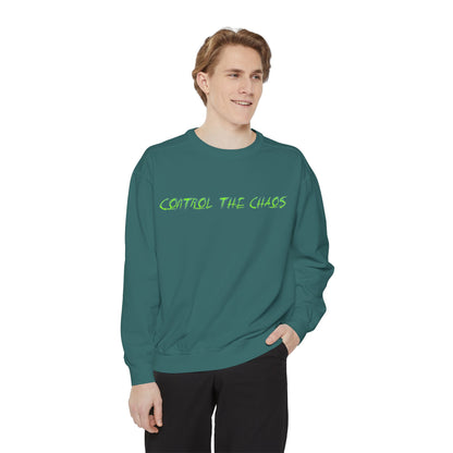 Unisex Sweatshirt - Control the Chaos, Drift Therapy, Casual Wear, Gift for Car Lovers, Everyday Comfort, Streetwear Style