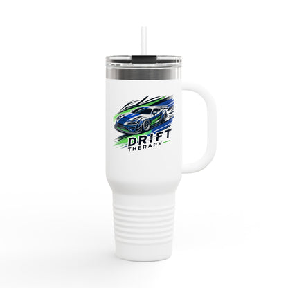 Drift Therapy Insulated Travel Mug | 40oz | Car Enthusiast Gift | Perfect for Road Trips, Coffee Lovers, Sports Fans, Outdoors