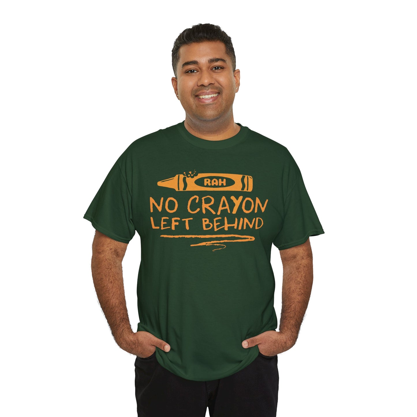 USMC No Crayon Left Behind Unisex Cotton Tee