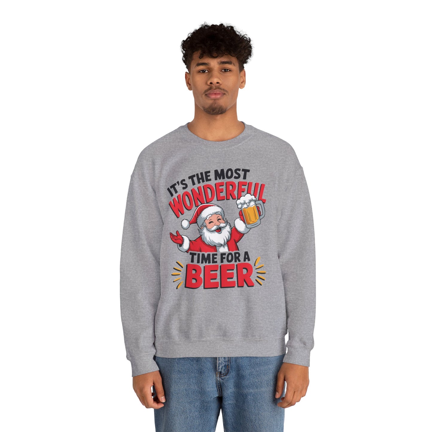 It's The Most Wonderful Time for a Beer Christmas Sweatshirt