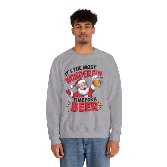 It's The Most Wonderful Time for a Beer Christmas Sweatshirt