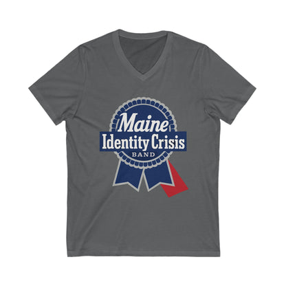 Identity Crisis Unisex V-Neck Tee Pabst Blue Ribbon  Edition