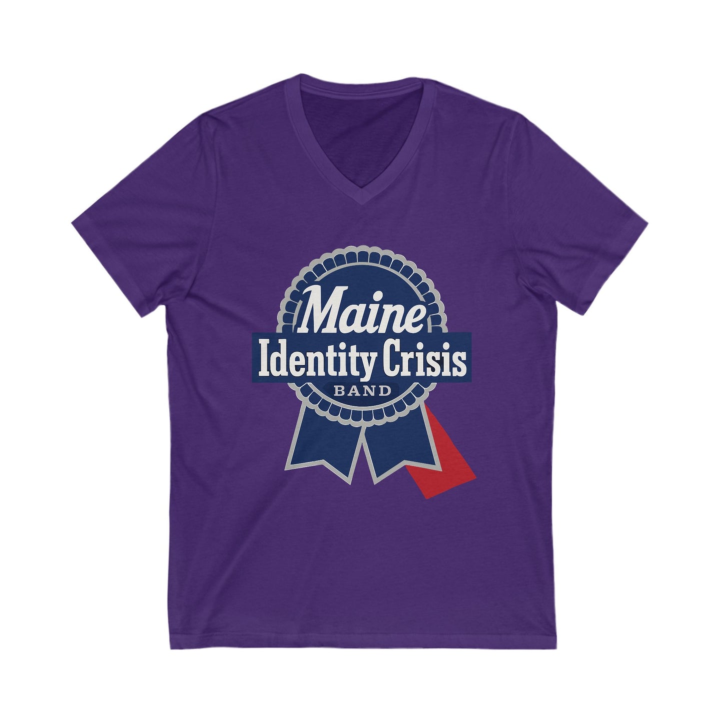 Identity Crisis Unisex V-Neck Tee Pabst Blue Ribbon  Edition
