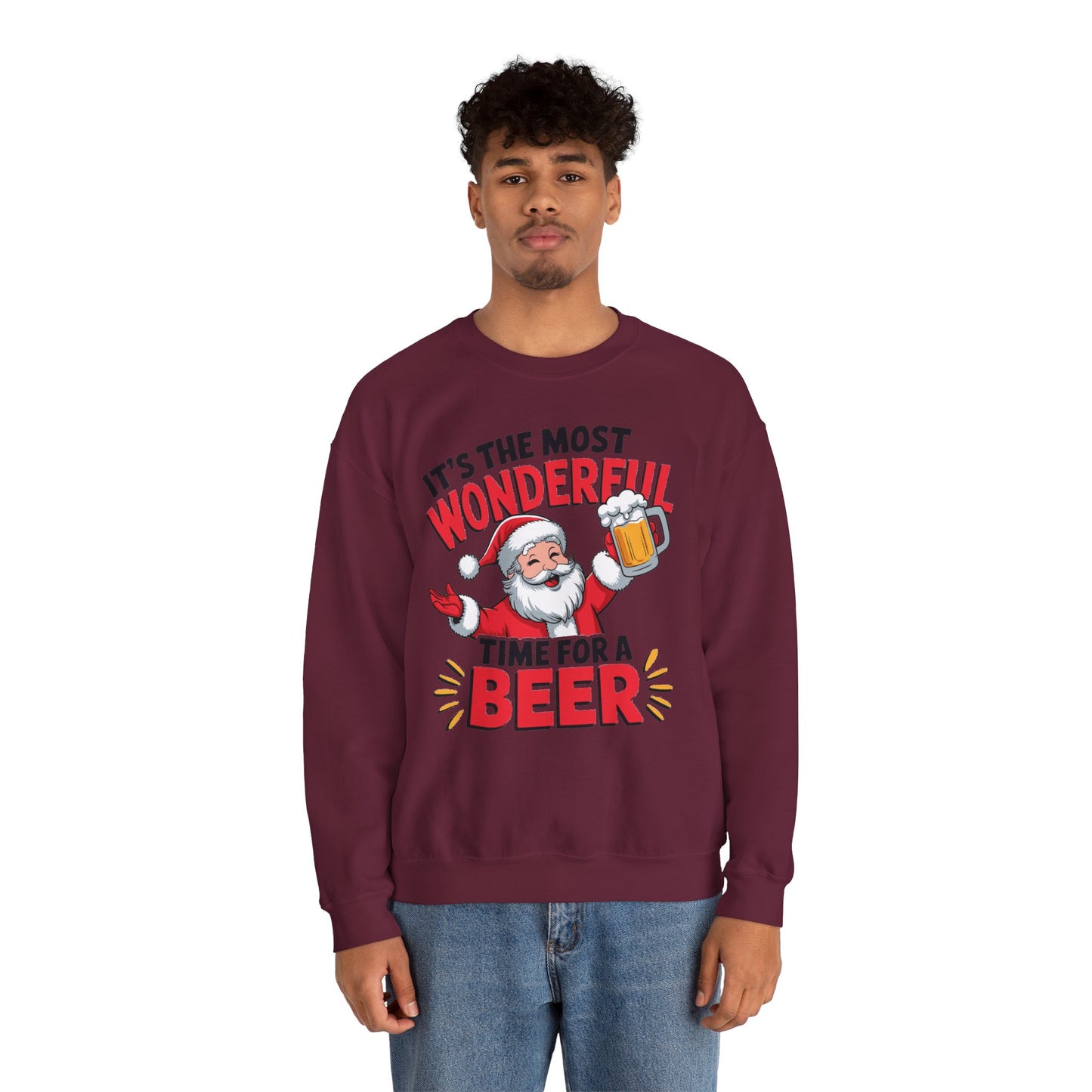 It's The Most Wonderful Time for a Beer Christmas Sweatshirt
