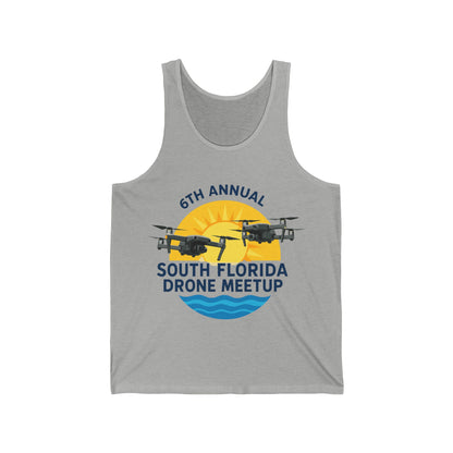 6th Annual South Florida Drone Meetup Unisex Jersey Tank