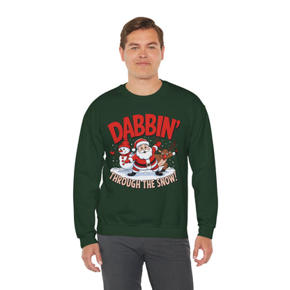 Dabbin' Through The Snow Christmas Sweatshirt