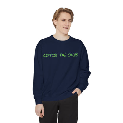 Unisex Sweatshirt - Control the Chaos, Drift Therapy, Casual Wear, Gift for Car Lovers, Everyday Comfort, Streetwear Style