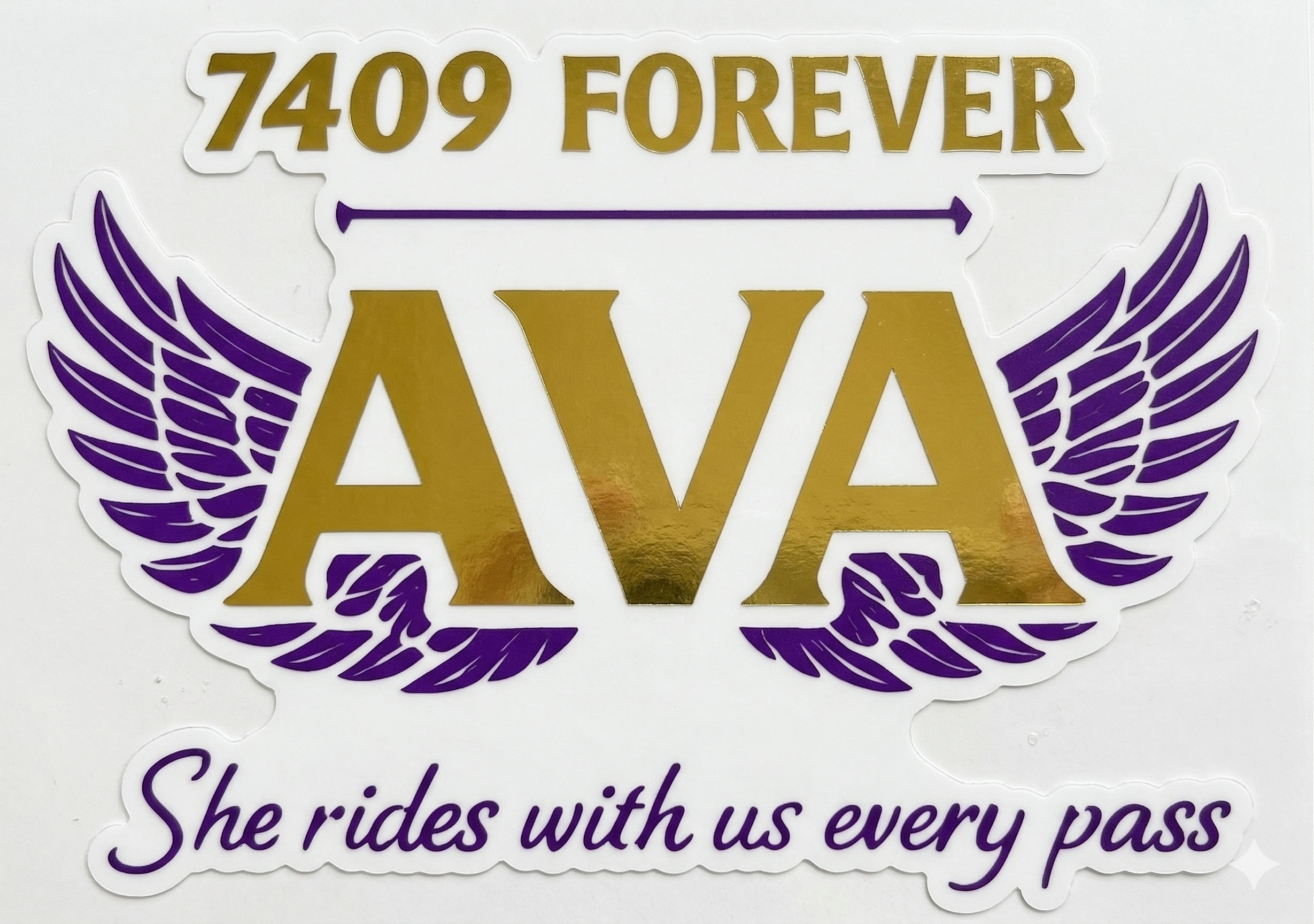 7409 Forever - Ava 3" x 4" sticker
