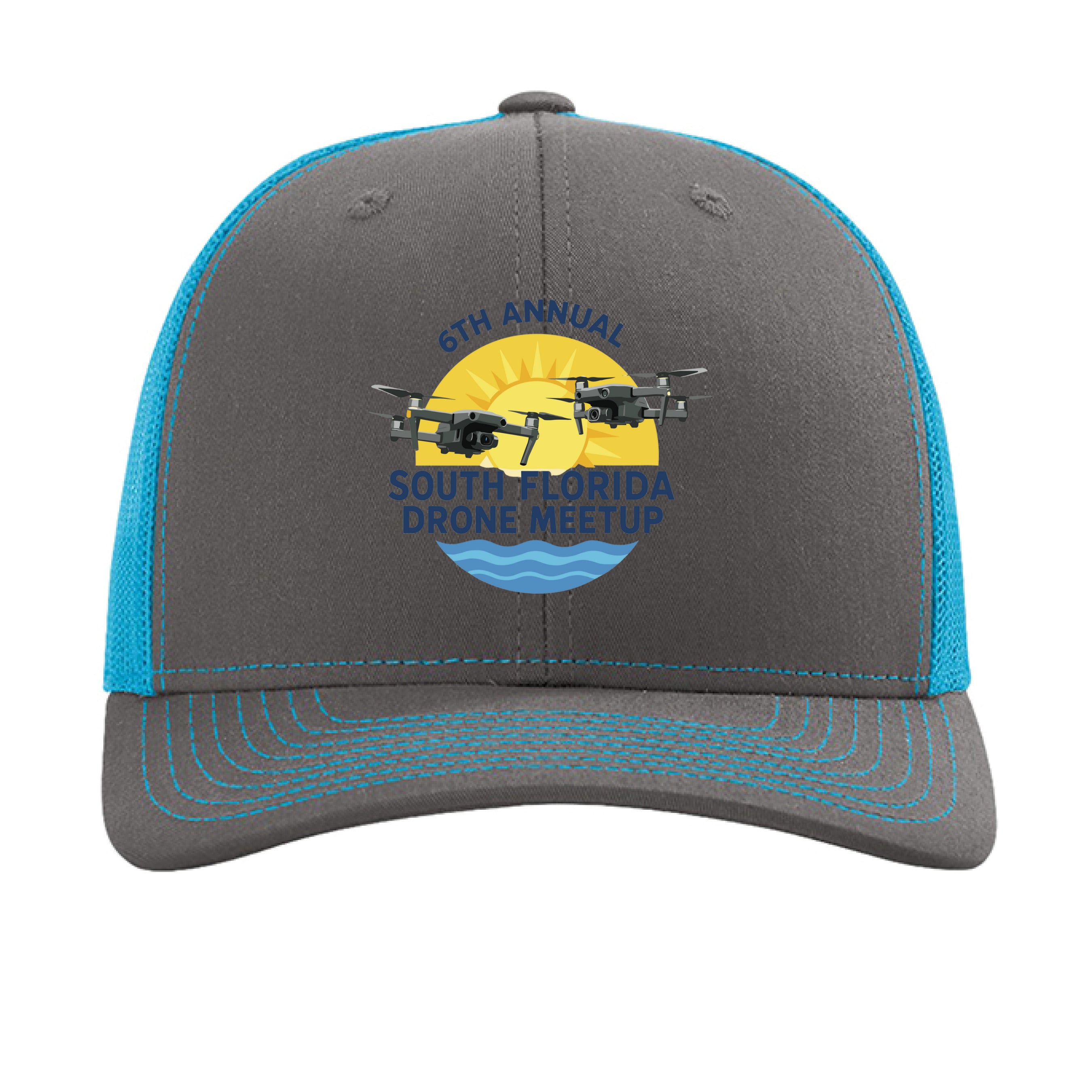 Charcoal/ Neon Blue - FRONT
