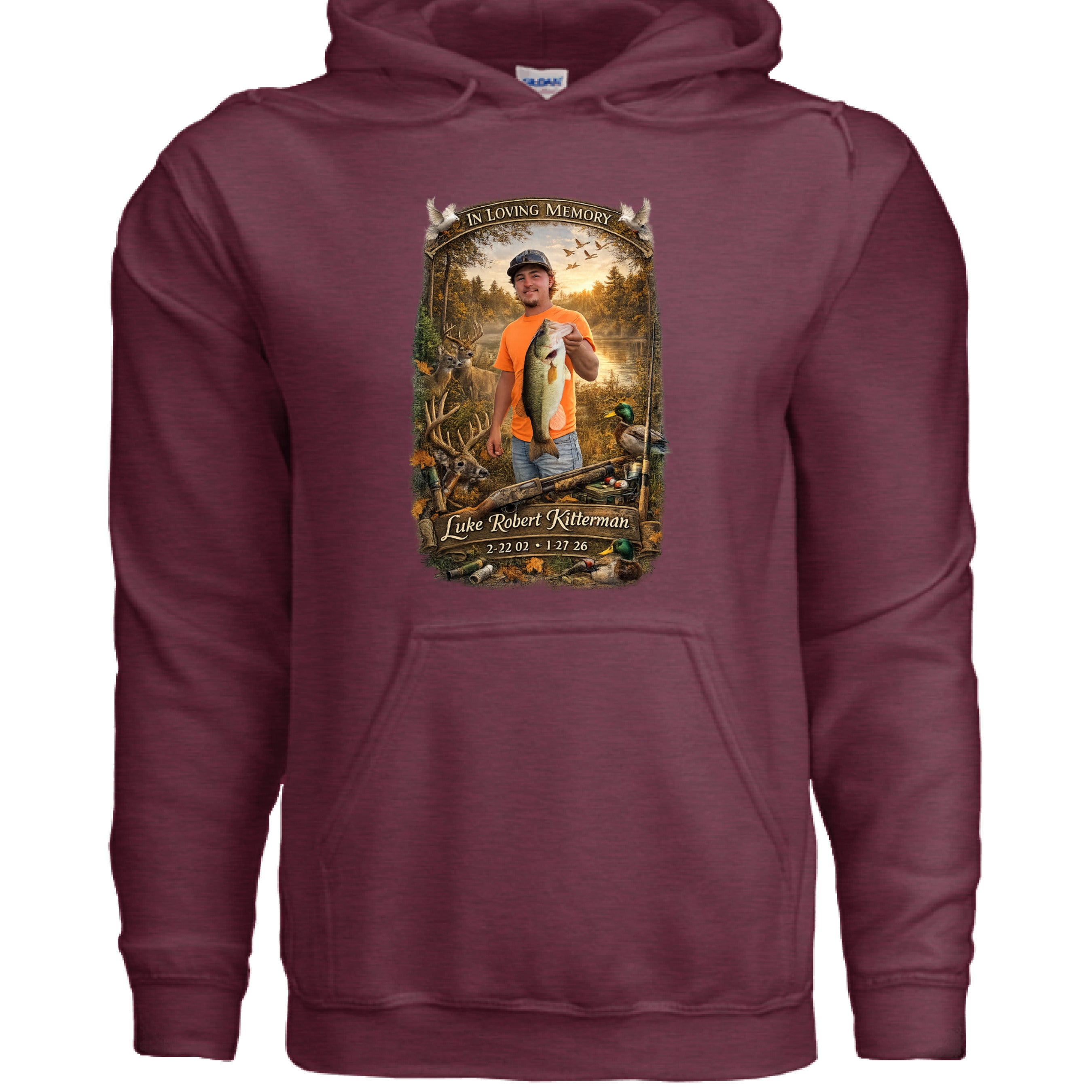 Heather Sport Dark Maroon - FRONT