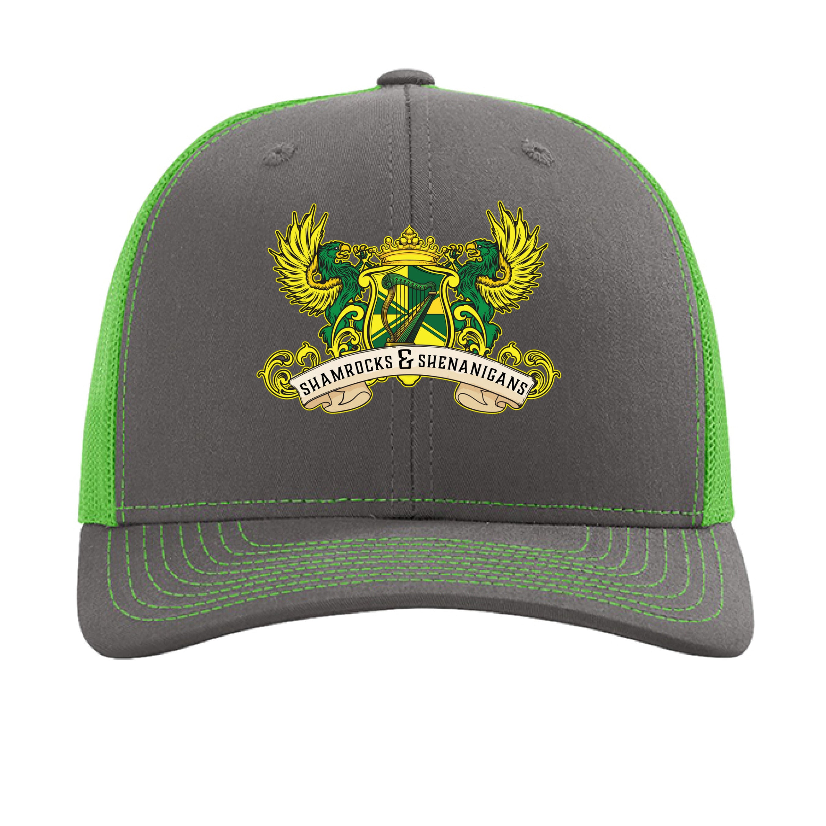Charcoal/ Neon Green - FRONT