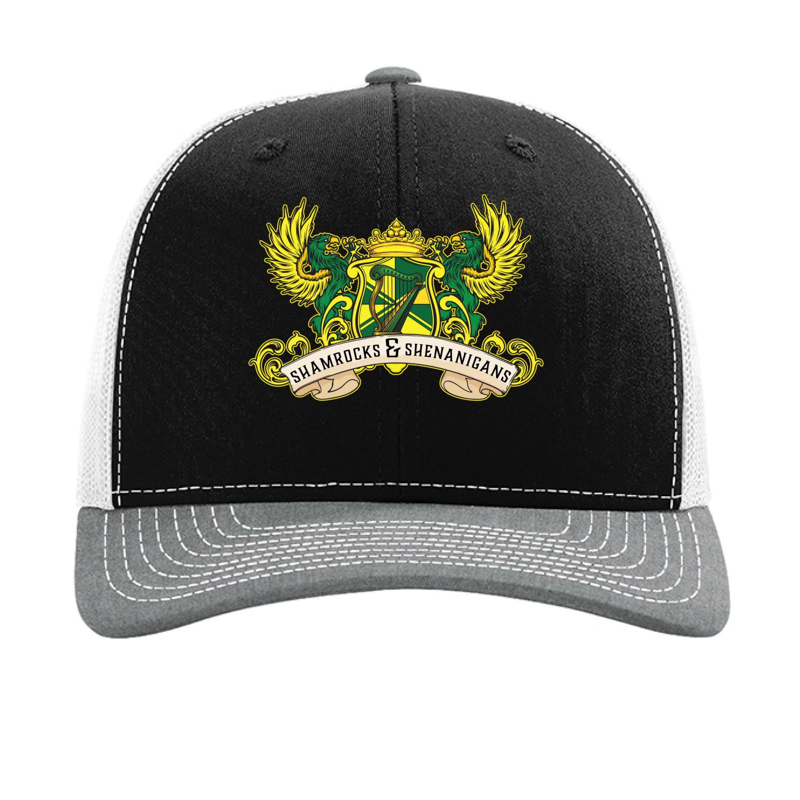 Black/ White/ Heather Grey - FRONT