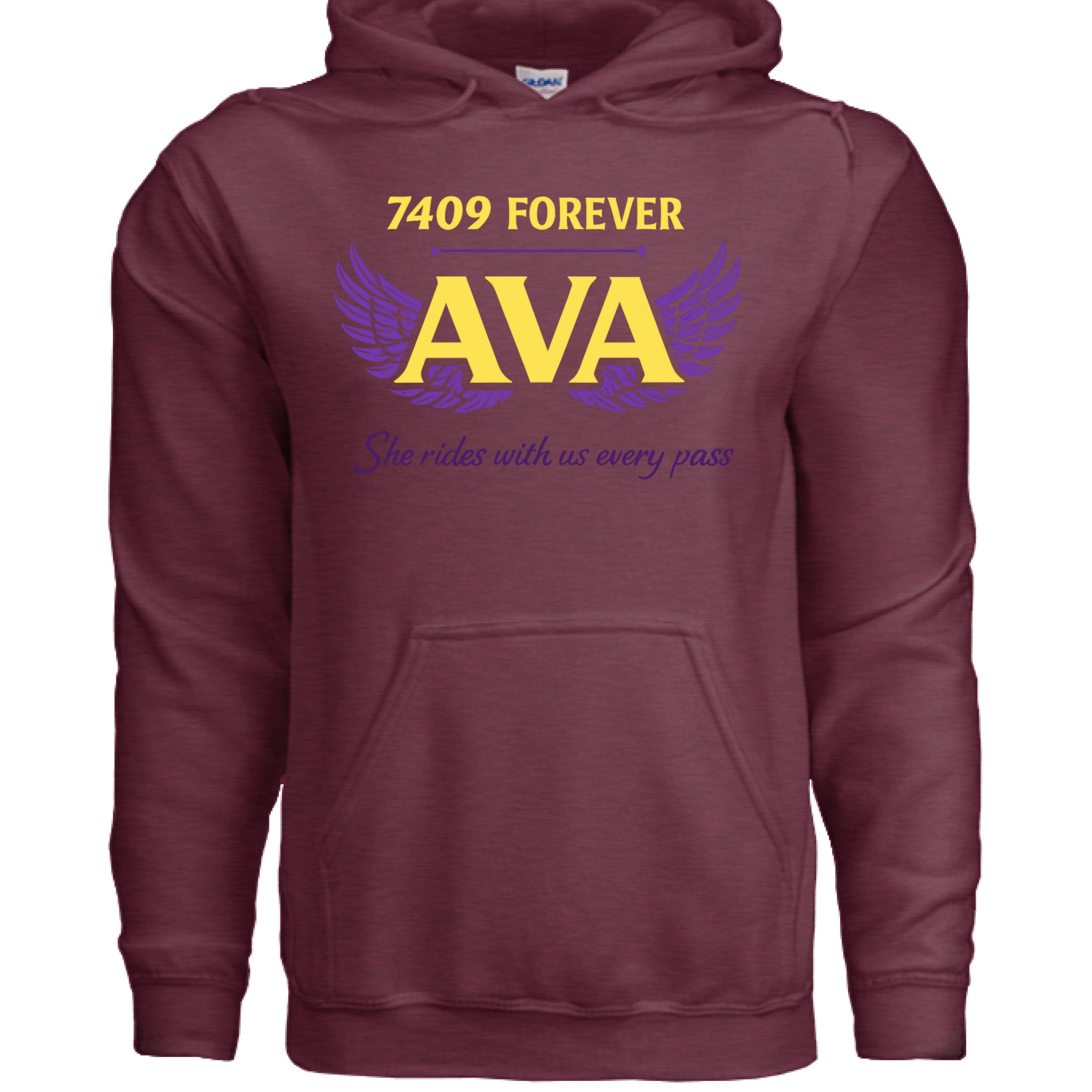 Heather Sport Dark Maroon - FRONT